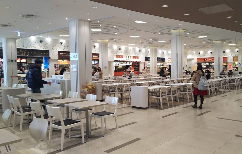 Food court inside Mitsui Outlet Park, Sapporo