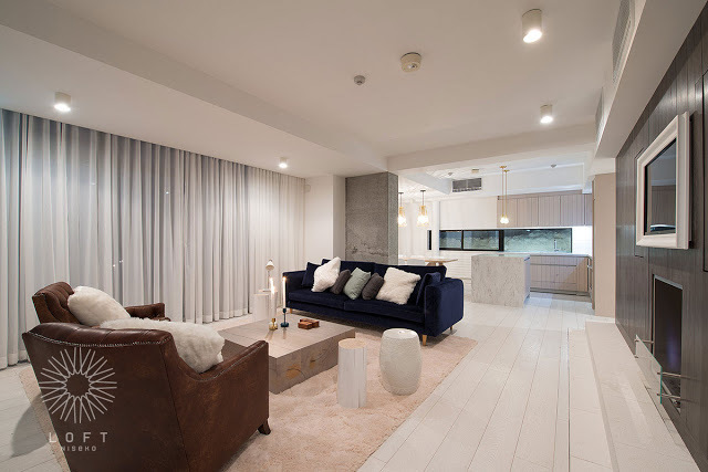 loft niseko living room