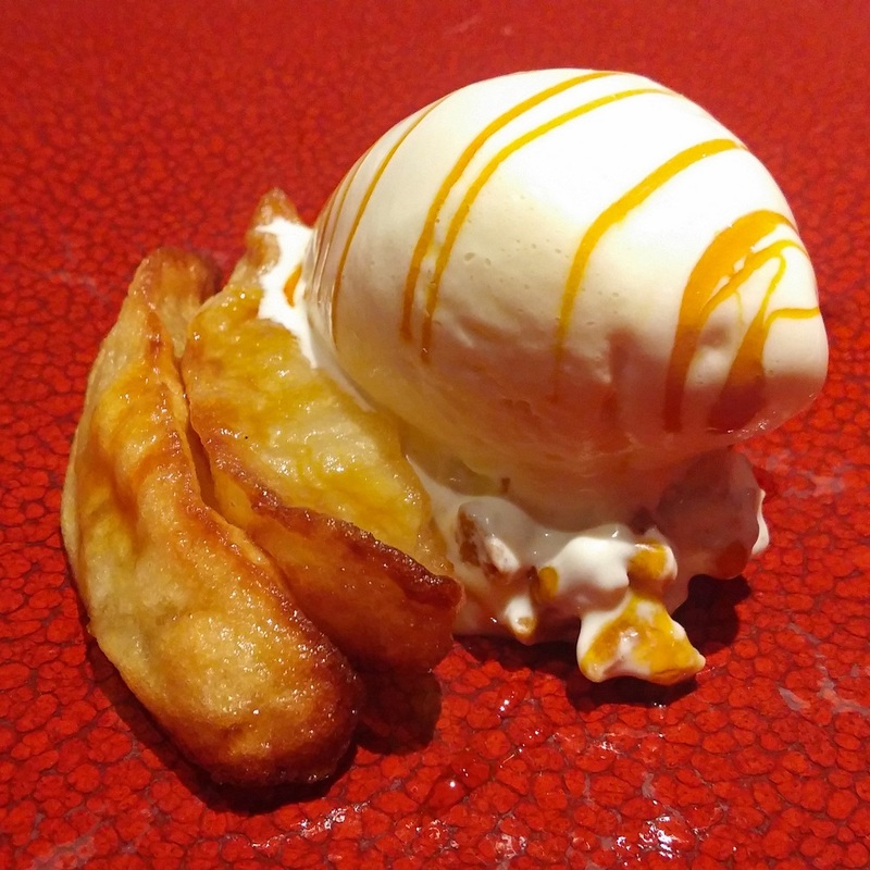 roasted yoichi apple dessert kamimura restaurant
